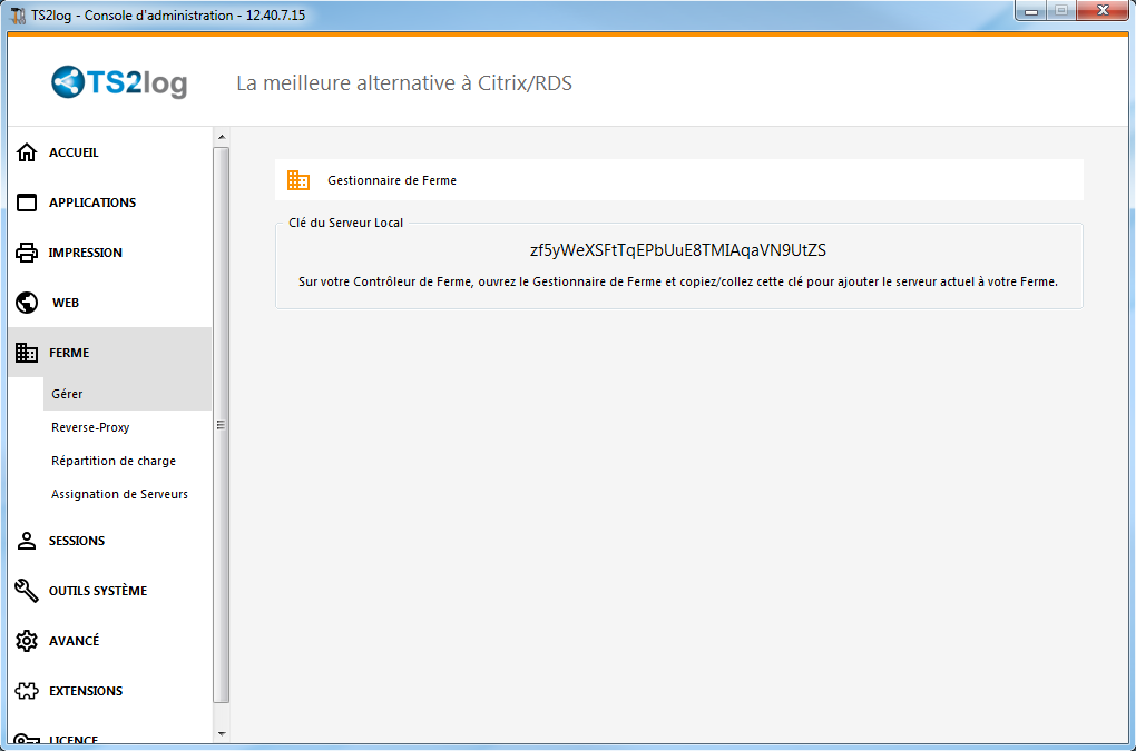 Admin Tool Web Screen