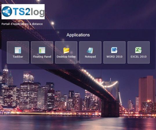 TS2Log Portail Web d'application